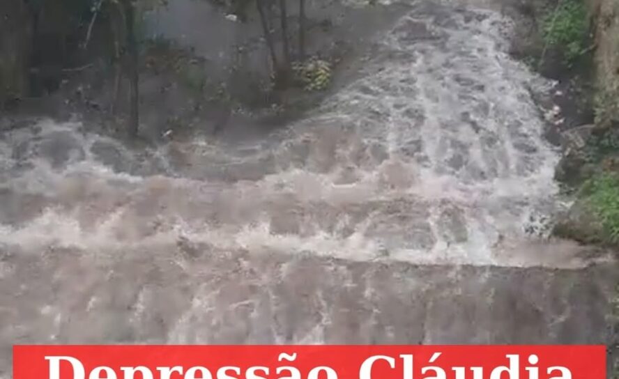 Depressão “Cláudia” provoca inundações e deslizamentos na Covilhã