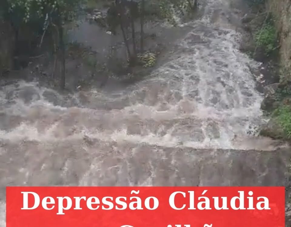 Depressão “Cláudia” provoca inundações e deslizamentos na Covilhã