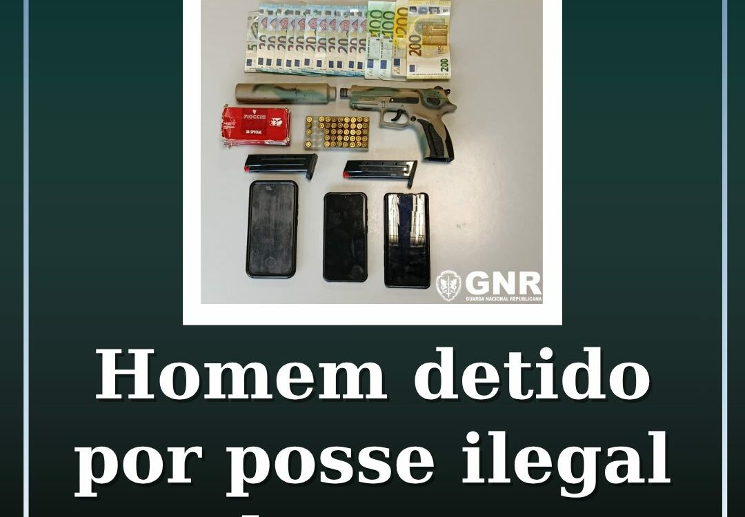 Detido por posse ilegal de arma