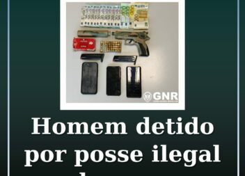 Detido por posse ilegal de arma