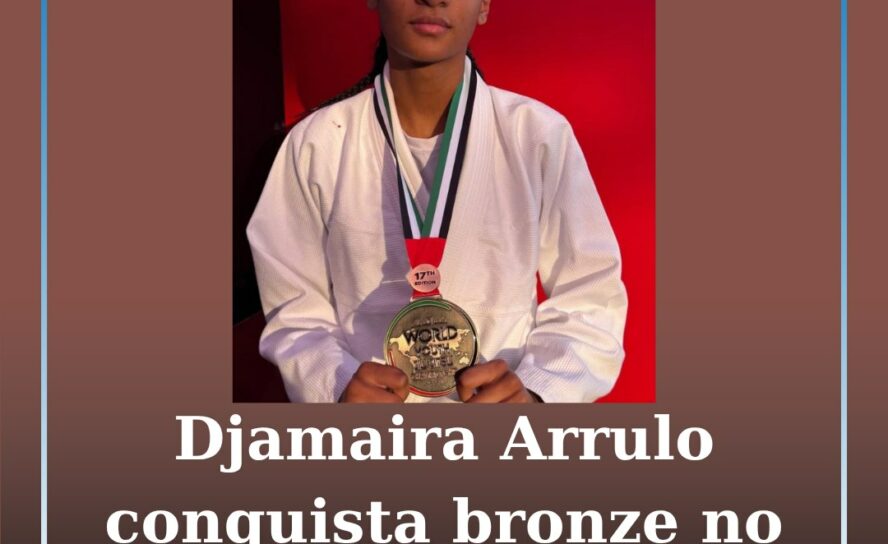 Djamaira Arrulo conquista bronze no Mundial de Jiu-Jitsu em Abu Dhabi