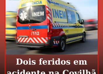 Dois feridos em acidente na Covilhã