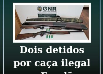 Dois homens detidos por caça ilegal no Fundão