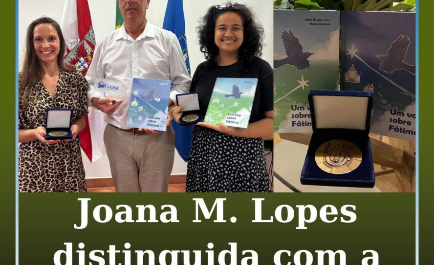 Escritora Joana M. Lopes distinguida com a “Medalha da Paz” em Fátima