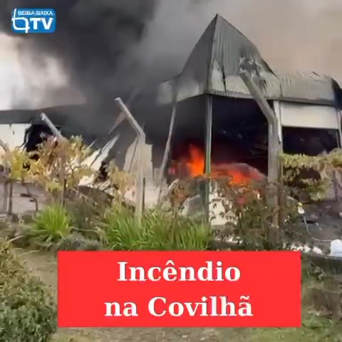 Fábrica incendeia-se na Covilhã