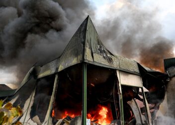 Fábrica incendeia-se no concelho da Covilhã