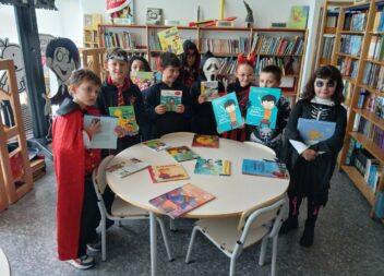 Halloween celebrado na Biblioteca da Escola Afonso de Paiva