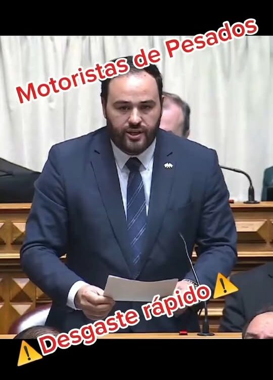 João Ribeiro, deputado do CHEGA em defesa da proposta reconhecimento de motorist