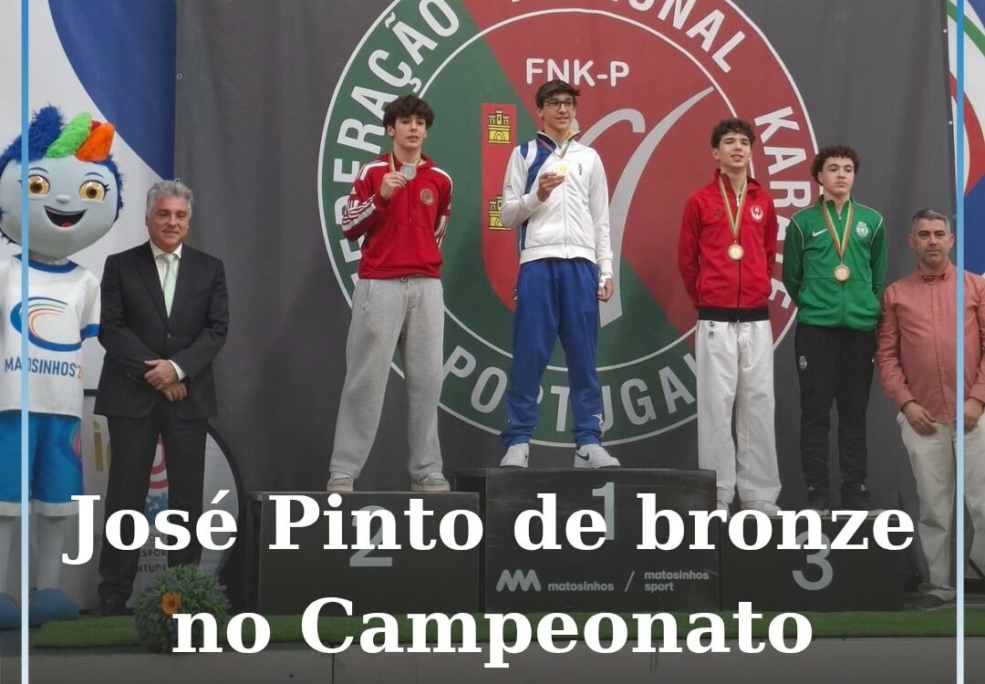 José Pinto conquista bronze no Campeonato Nacional de Karate