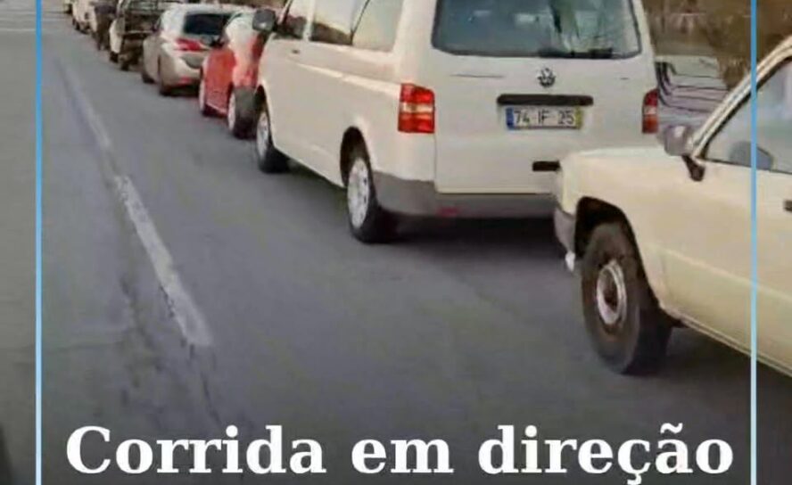 Longas filas de veículos marcam entrega de azeitona no lagar do Fundão