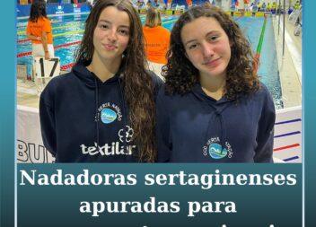 Nadadoras sertaginenses apuradas para campeonatos nacionais