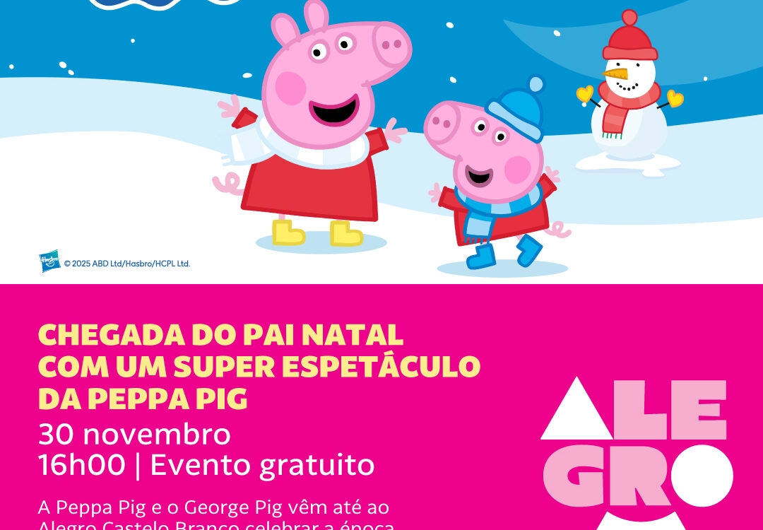 O Alegro Castelo Branco dá as boas-vindas à época mais mágica do ano com a Chega