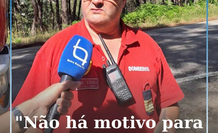 O comandante dos Bombeiros Voluntários do Fundão, José Sousa