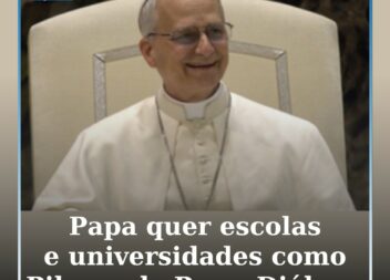 Papa Leão XIV quer escolas e universidades limiares de uma civilização de paz e