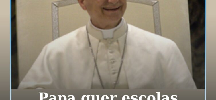 Papa Leão XIV quer escolas e universidades limiares de uma civilização de paz e