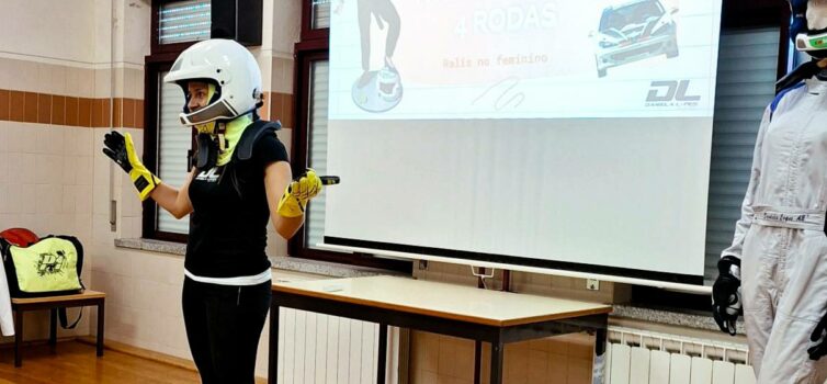 Piloto Daniela Lopes leva paixão pelo rally à EB João Roiz