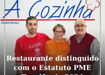 Restaurante A Cozinha distinguido com o Estatuto PME Excelência 2024