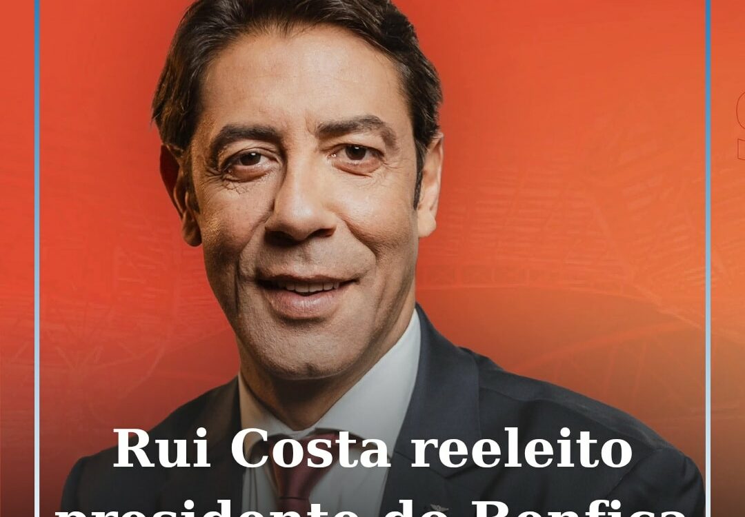 Rui Costa foi reeleito presidente do Benfica, após a lista que encabeçava vencer