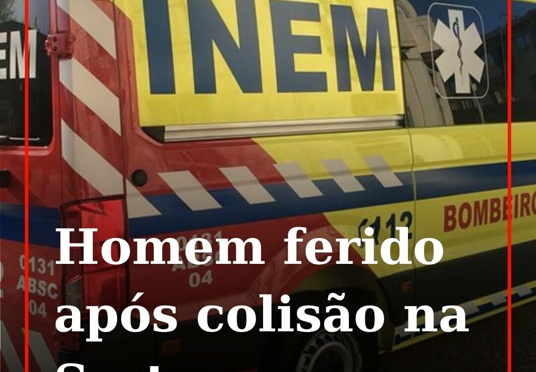 Um homem de 61 anos ficou ferido esta tarde de segunda-feira, na sequência de um