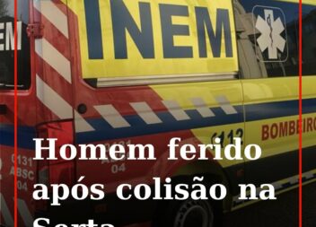 Um homem de 61 anos ficou ferido esta tarde de segunda-feira