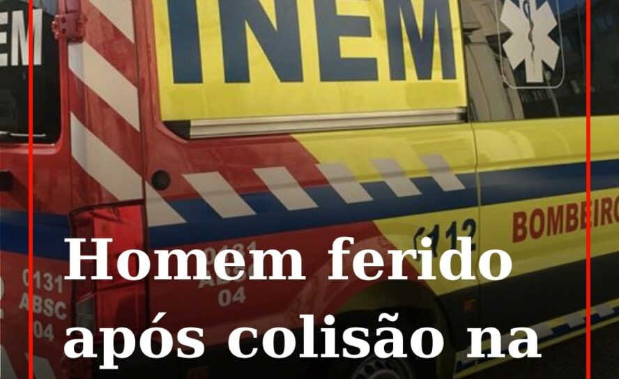 Um homem de 61 anos ficou ferido esta tarde de segunda-feira