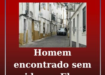 Um homem foi encontrado sem vida, na habitação em que vivia, na Rua de Três