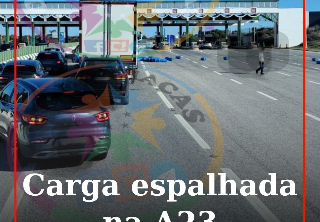 Acidente junto a Portagem da A23