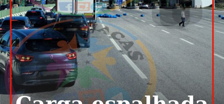 Acidente junto a Portagem da A23