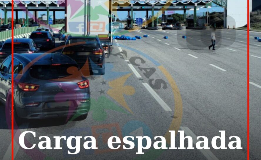 Acidente junto a Portagem da A23