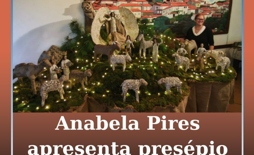 Anabela Pires apresenta presépio em pasta de papel