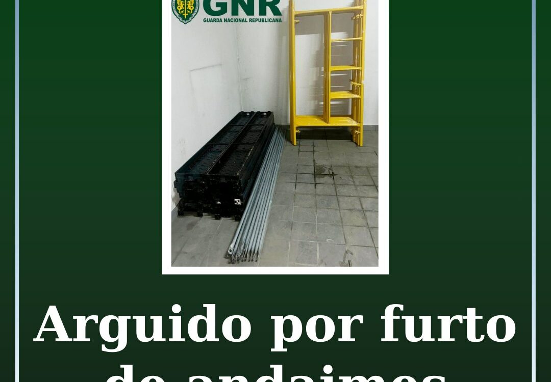 Arguido por furto de andaimes