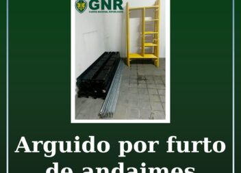 Arguido por furto de andaimes