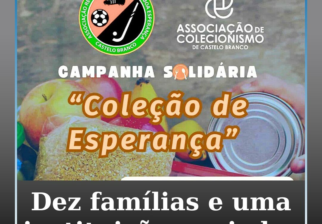 Campanha de Solidariedade "Coleção de Esperança"