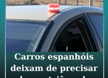 Carros espanhóis deixam de precisar de um triângulo