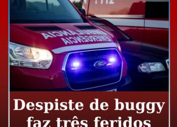 Despiste de buggy faz três feridos