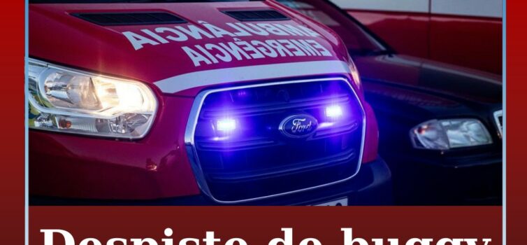 Despiste de buggy faz três feridos