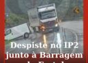 Despiste de viatura ligeira no IP2 junto à Barragem do Fratel