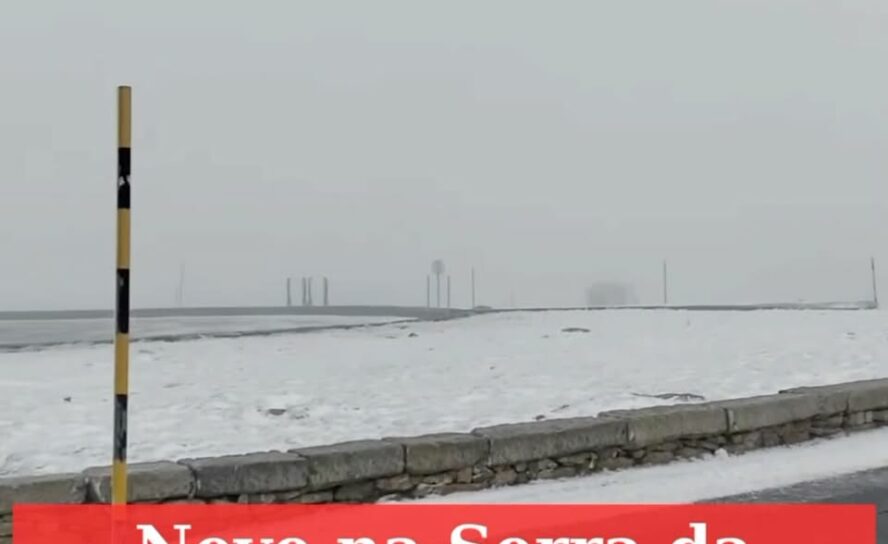 Dezembro começa com neve na Serra da Estrela