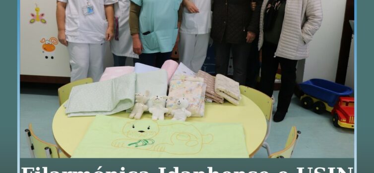Filarmónica Idanhense/USIN oferece mantas ao Serviço de Pediatria da ULSCB