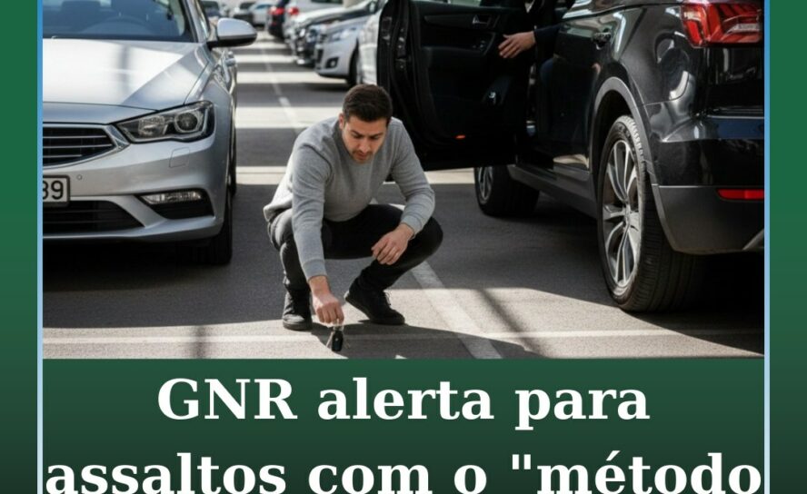 GNR alerta para novo esquema de furtos em estacionamentos