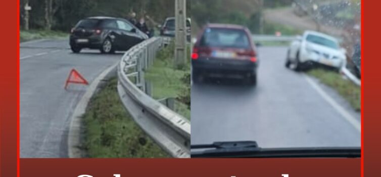Gelo na estrada provoca dois despistes