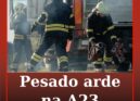 Incêndio rodoviário na A23