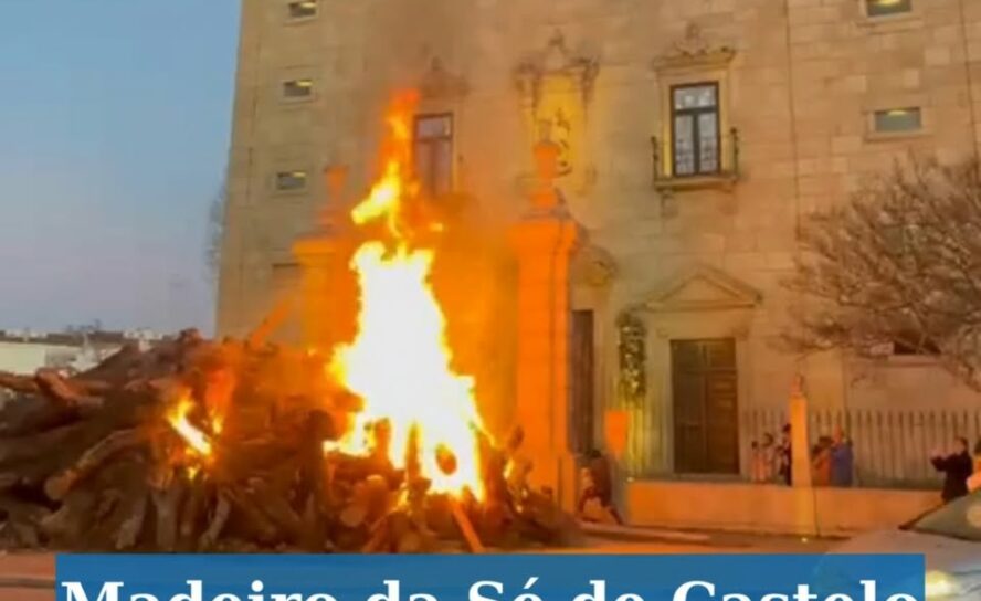 Madeiro da Sé de Castelo Branco já está aceso