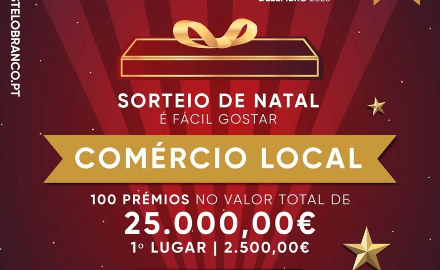 Natal em Castelo Branco – Sorteio de Natal do Comércio Local