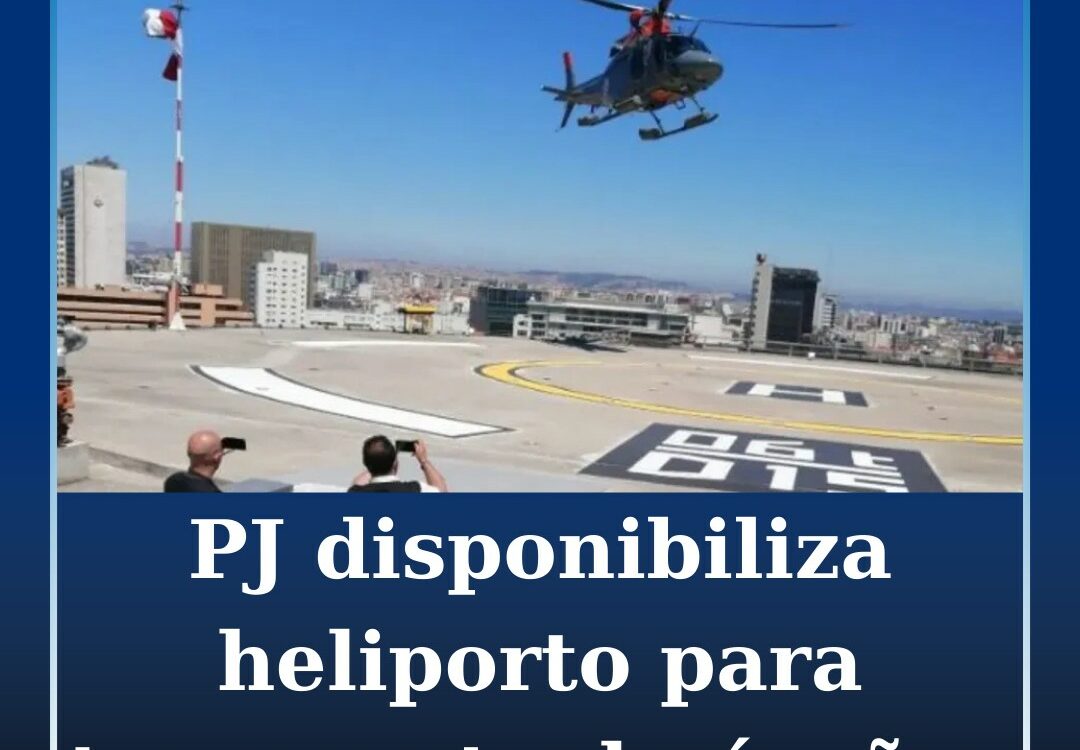 PJ disponibiliza heliporto para transporte de órgãos