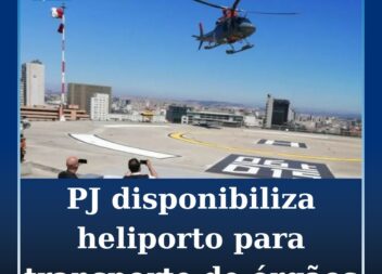 PJ disponibiliza heliporto para transporte de órgãos