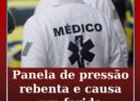Panela de pressão rebenta e causa um ferido