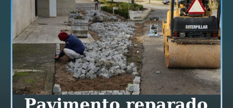 Pavimento no Lugar da Mata reparado em Penamacor