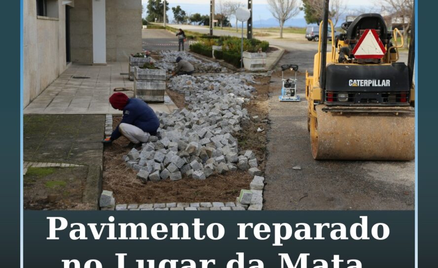 Pavimento no Lugar da Mata reparado em Penamacor