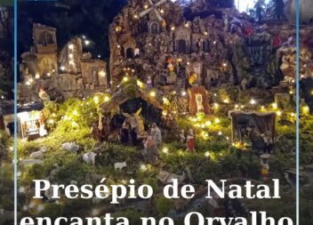 Presépio de Natal encanta no Orvalho
